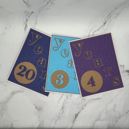 Another year sober celebration card with a motivational message for continued sobriety and recovery.