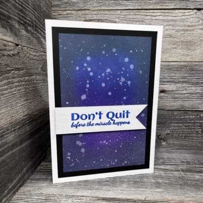 Don't quit recovery greeting card