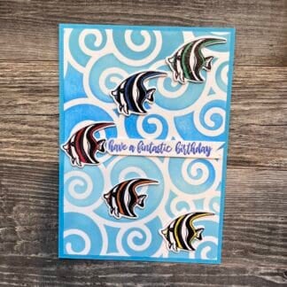Angelfish birthday card