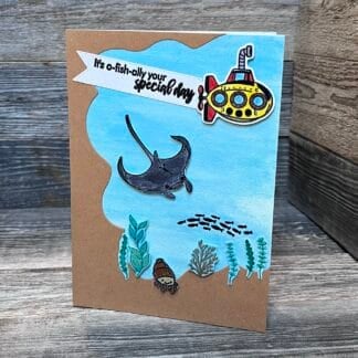 O-fish-ally your special day card for birthdays, sober birthdays, or special occasions.